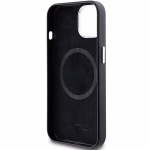 BMW Signature Wrapped Metal MagSafe Suojakuori iPhone 15 Plus / 14 Plus:lle - musta