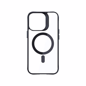 3mk Satin Armor MagCase MagSafe-tuella iPhone 16 Pro Max:lle - Läpinäkyvä mustalla kehyksellä