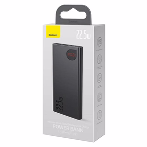 Baseus Adaman varavirtalähde 10000mAh 22.5W (musta)