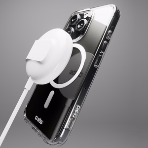 SBS Extreme Mag D3O MagSafe Suojakuori iPhone 16 Pro Max:lle - läpinäkyvä