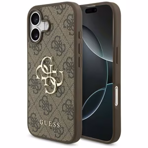 Guess 4G Big Logo Suojakuori iPhone 17:lle - Ruskea