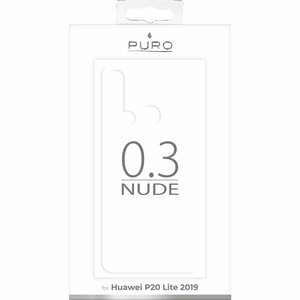 Puro 0.3 Nude suojakuori laitteelle Huawei P20 Lite (2019) 6.4", läpinäkyvä