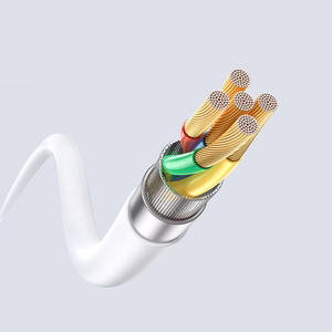 Dudao L25SL 30W USB-A - Lightning -kaapeli pehmeällä silikonisuojalla 1m - valkoinen