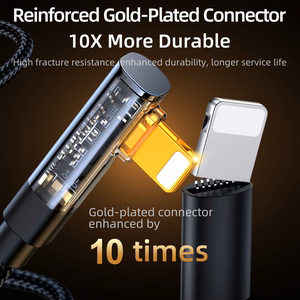 Joyroom Gaming Kaapeli S-UL012A6 Lightning (kulmikas) / USB-A (suora) 2.4A 1.2 m - sininen