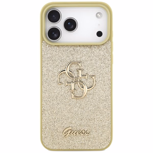 Guess Fixed Glitter Big 4G Suojakuori iPhone 17 Pro Maxille - kultainen