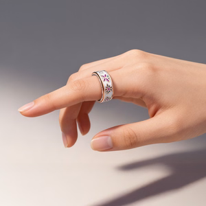 Forever Smartring Botanical SR-101 ruusukulta koko 8