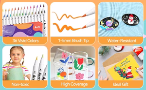 Acrylic Marker Pens ARRTX, 36 Colours