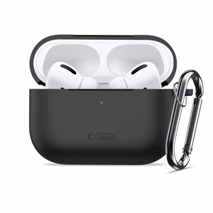 Tech-Protect Silikoninen Hook Suojakuori AirPods Pro 3 -lle - musta