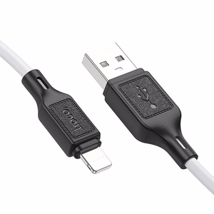 Hoco USB-A - Lightning -kaapeli 2,4A 1 m X90 - valkoinen