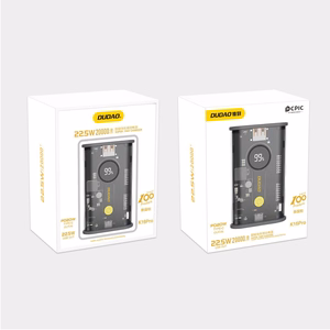 Dudao powerbank 20000mAh 1xUSB-A / 1xUSB-C 22.5W PD musta (K16Pro)
