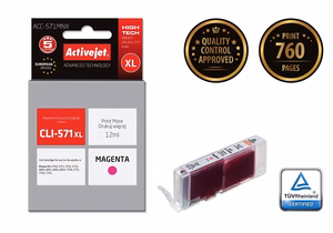 Activejet ACC-571MNX – magenta mustekasetti, korvaa tuotteen Canon CLI-571XL M, 12 ml, Supreme