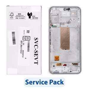 ServicePack LCD-näyttö SAMSUNG A54 5G A546B valkoinen GH82-31231B
