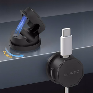 Blavec Cable organizer BX-01 self-adhesive clip black - 3 pieces