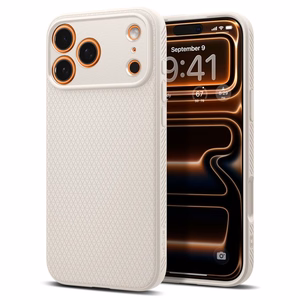Spigen Liquid Air Suojakuori iPhone 17 Pro:lle - titaani
