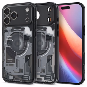 Spigen Ultra Hybrid Mag Magsafe ACS10353 Suojakuori iPhone 17 Pro:lle - Zero One musta