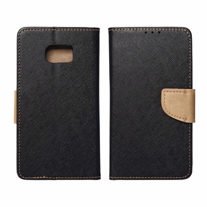 Flip-suojakuori Samsung A37:lle Fancy Book musta / kultainen