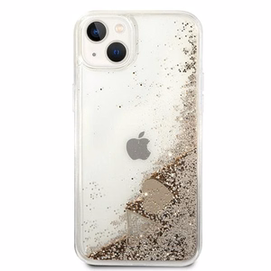 Guess GUOHCP14MGLHFLGO iPhone 14 Plus 6.7 "kulta / kultainen kovakotelo Glitter Charms