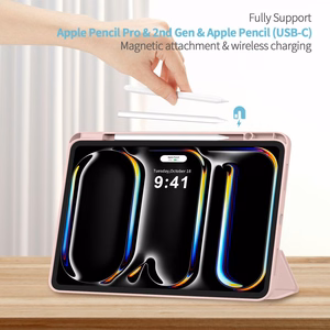 Tech-Protect SC Pen Suojakuori iPad Pro 13 7 / 8 / 2024-2025:lle - Vaaleanpunainen