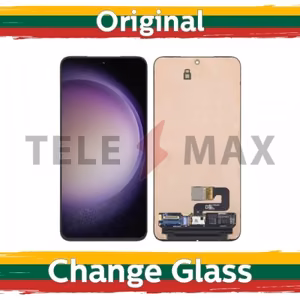 LCD-näyttö Samsung S911 S23:lle musta (Renewed: Telemax) (NoFrame-versio)