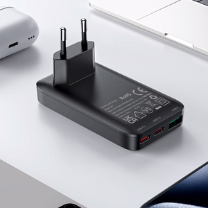 Acefast A100 65W GaN 2 USB-C+ USB-A Charger Ultra Slim - Black
