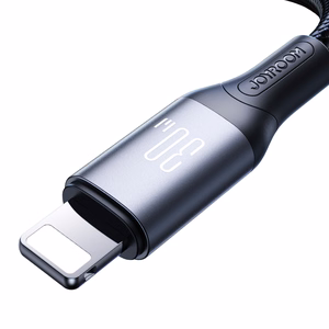 Joyroom S-A28 Flash Series 30W USB-C - Lightning Kaapeli 1m - Musta