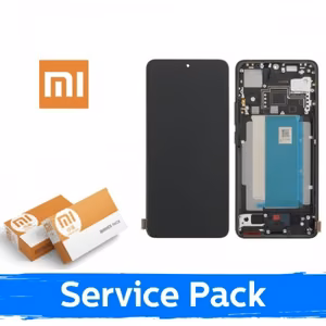 LCD-näyttö yhteensopiva Xiaomi Poco F6 Pro 5G kehyksellä / musta / (Service Pack)