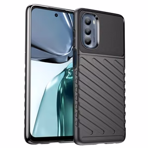 Thunder Case suojakuori Motorola Moto G62 5G:lle silikoninen panssarikuori musta