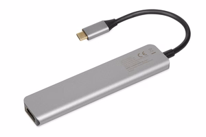 iBox IUH3SL4K interface hub USB Type-C 5000 Mbit/s Silver