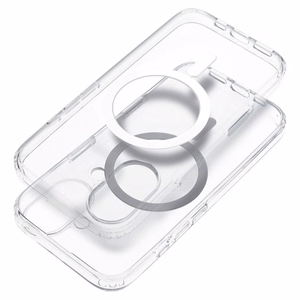 Suojakuori Samsung S25 PLUS:lle Clear Case 2 mm Mag Cover yhteensopiva MagSafe (kameransuoja) läpinäkyvä