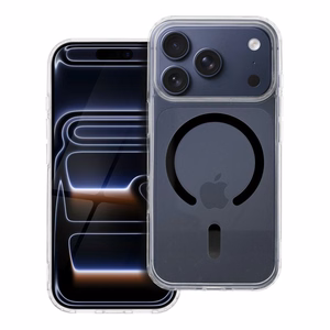 Drop Glue Colorful Ring Mag Suojakuori iPhone 17 PRO:lle yhteensopiva MagSafen kanssa musta