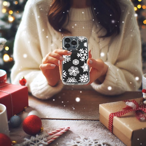 TEL PROTECT Joulu läpinäkyvä Suojakuori iPhone 15 Pro Max:lle Design 4