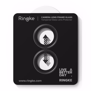 Ringke Camera Frame Näytönsuoja 2-pakkaus iPhone 17:lle - Musta