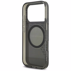 AMG Double Layer Transparent Smocked MagSafe -suojakuori iPhone 17 Pro - musta