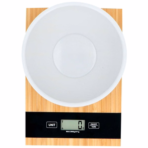 Alpina digital bamboo kitchen scale, up to 5 kg