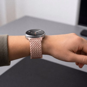 Tech-Protect NylonMag -ranneke mallille Samsung Galaxy Watch 40/44/46 mm – vaaleanpunainen