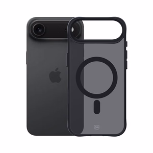 3mk Smoke MagCase iPhone 17 Air:lle - musta puoliläpinäkyvä