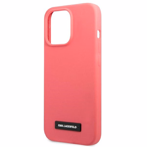 Karl Lagerfeld Silikoni Plaque Case iPhone 13 Pro Max - Fuksia - Fuchsia