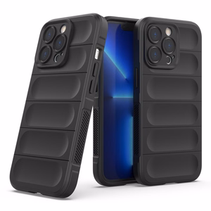 Magic Shield Kotelo iPhone 13 Pro joustava panssaroitu suojus tummansininen
