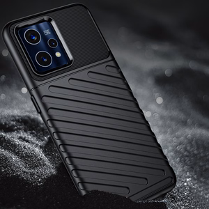 Thunder Case Joustava panssaroitu suojus Realme 9 Pro + (9 Pro Plus) musta