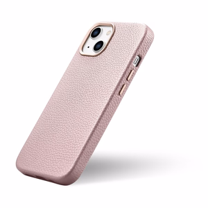 iCarer Litchi Premium Nahkakotelo iPhone 14 Plus Magneettinen nahkakotelo MagSafe Pink (WMI14220711-PK)