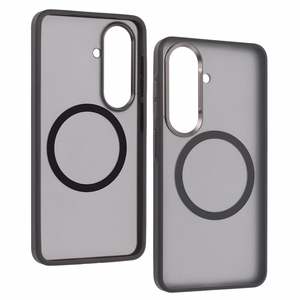 Liavec Soft Case Metal Frame Samsung Galaxy S26:lle harmaa