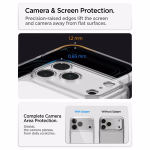 Spigen Ultra Hybrid-suojakuori iPhone 18 Pro / 17 Pro – läpinäkyvä