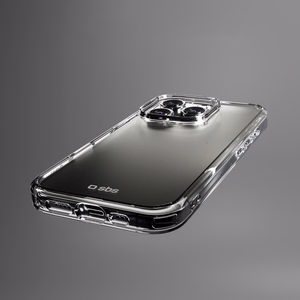 SBS set with D3O technology for iPhone 16 Pro - case + glass screen and camera protector - transparent