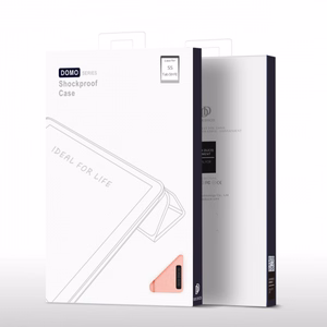 Dux Ducis Domo eko-nahkakotelo telineellä Samsung Tab S9 FE+ - vaaleanpunainen