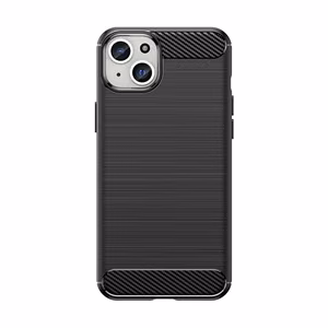 Joustava hiilikuitukuvioinen Suojakuori iPhone 15 Plus:lle Carbon Case - musta