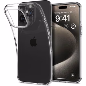 Spigen Liquid Crystal Suojakuori iPhone 15 Pro Max:lle - Kirkas