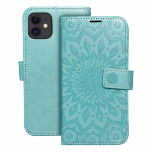 MEZZO Kirjasuojakuori iPhone 11:lle mandala vihreä