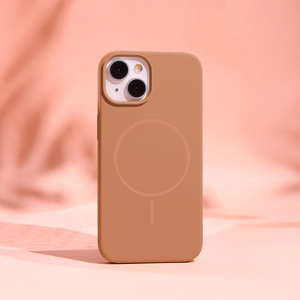 Silicone Thin Mag kotelo iPhone 17 Pro Max 6,9" karamelli
