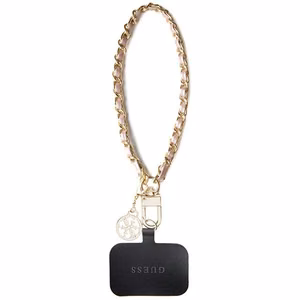 GUESS käsihihna GUOUCHSAMC4P (Saffiano Chain Strap 4G Charm) vaaleanpunainen