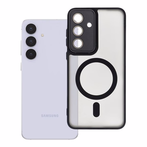 Suojakuori Samsung S25 FE:lle Variete Mag Cover yhteensopiva MagSafen kanssa musta